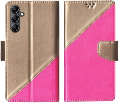 SScase Flip Cover for Samsung Galaxy M14 5G Multicolor(Pink, Shock Proof, Pack of: 1)