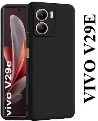 filbay Back Cover for Vivo V29e 5G | Four Corner Hybrid Soft PC Anti Clear Gel TPU Bumper Back Case(Black, Camera Bump Protector, Pack of: 1)