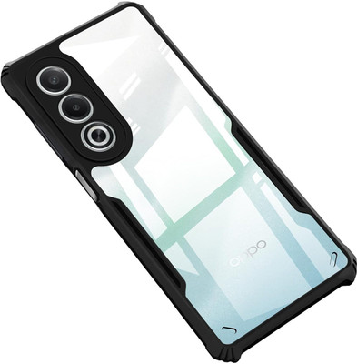 Micvir Back Cover for OPPO K12x 5G(Transparent, Black, Shock Proof, Pack of: 1)