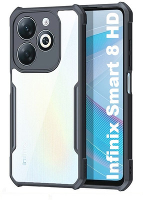 Casehub Front & Back Case for Infinix Smart 8 HD(Black, Rugged Armor, Pack of: 1)