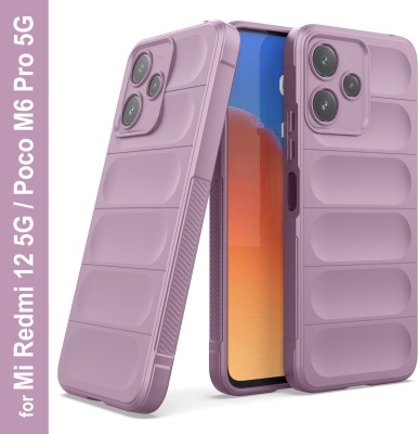 Zapcase Back Cover for Mi Redmi 12 5G(Purple, 3D Case, Silicon, Pack of: 1)