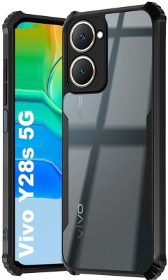 ISH COVER Front & Back Case for Vivo Y28s 5G(Black, Shock Proof, Pack of: 1)