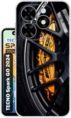 Flipkart SmartBuy Back Cover for Tecno Spark Go 2024(Yellow, Black, Silicon, Pack of: 1)