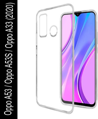 Casotec Back Cover for Oppo A53, Oppo A53S, Oppo A33 (2020) Clear TPU Case(Transparent, Silicon, Pack of: 1)