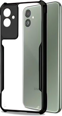 ALONZO Back Cover for Samsung Galaxy M52 5G, Transparent Hybrid Hard PC Back TPU Bumper(Black, Transparent, Pack of: 1)