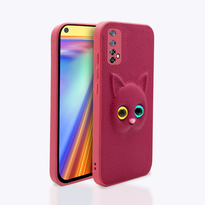 Pikkme Back Cover for Realme 7(Pink, Camera Bump Protector, Pack of: 1)