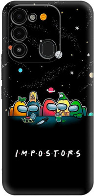 FeelWhiz Back Cover for Tecno Spark Go 2022, Tecno Spark 8C, Tecno Spark 9(Black)