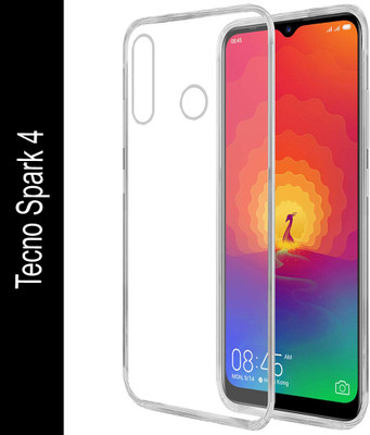 Casotec Back Cover for Tecno Spark 4(Transparent, Pack of: 1)