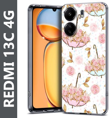 Fashionury Back Cover for Redmi 13C 4G(Multicolor, Grip Case, Silicon, Pack of: 1)