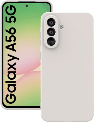 VONZEE Back Cover for Samsung A56 5G, Silky-Soft Full-Body Protective Phone Case, Shockproof Cover(Grey, Shock Proof, Silicon, Pack of: 1)