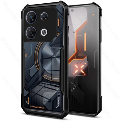 Aaralhub Back Cover for Infinix GT 10 Pro, Infinix GT 10 Pro 5G(Black, Camera Bump Protector, Silicon)