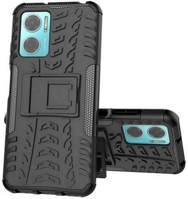 Accessories Kart Back Cover for Redmi 11 prime 5G,Redmi 11 prime 4G,Poco M4 5G,PocoM5 Dazzle tyre case with kick stand(Black, Shock Proof, Pack of: 1)