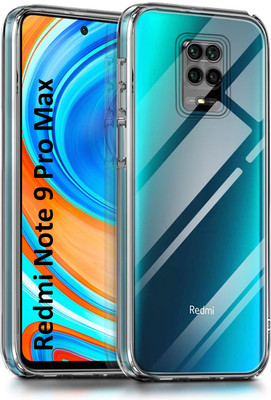 AIZLO Back Cover for Redmi Note 9 Pro Max(Transparent, Camera Bump Protector, Silicon, Pack of: 1)