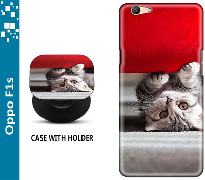 Hello Case Back Cover for Oppo F1s(Multicolor, Cases with Holder, Pack of: 2)