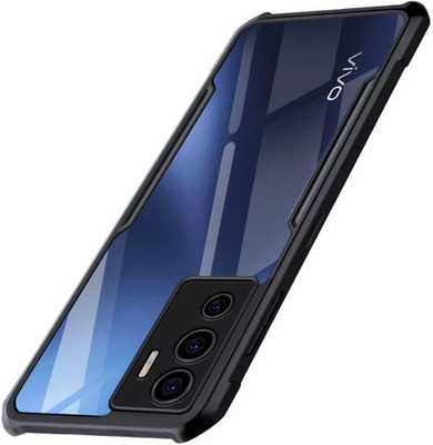 Vlmbr Back Cover for Vivo Y75 4G, Vivo V23 5G(Transparent, Camera Bump Protector, Pack of: 1)