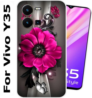 SmartGoldista Back Cover for Vivo Y35(Transparent, Flexible, Silicon, Pack of: 1)