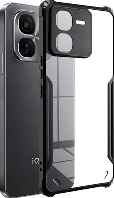 PrintKaver Back Cover for iQOO Z9x 5G(Black, Dual Protection, Pack of: 1)