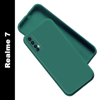 Artistque Back Cover for Realme 7(Green, Matte Finish, Silicon, Pack of: 1)