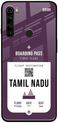 QRIOH Tamil Nadu City Glass Back Cover for Mi Redmi Note 8(Purple, Grip Case, Pack of: 1)