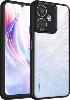 KartV Back Cover for Redmi 13c 5G(Black, Camera Bump Protector, Pack of: 1)