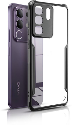 Binzokase Back Cover for Vivo Y31 Pro 5G(Black, Camera Bump Protector, Pack of: 1)