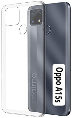 iCopertina Back Cover for Oppo A15s(Transparent, Flexible, Silicon, Pack of: 1)