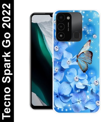 Cravation Back Cover for Tecno Spark Go 2022(Blue, Silver, Silicon, Pack of: 1)