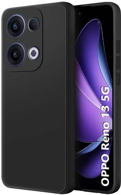 VISHRN Back Cover for OPPO Reno 13 5G, Oppo Reno 13 5G(Black, Grip Case, Silicon, Pack of: 1)