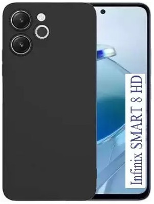 O2MG Back Cover for Infinix SMART 8 HD(Black, Shock Proof, Pack of: 1)