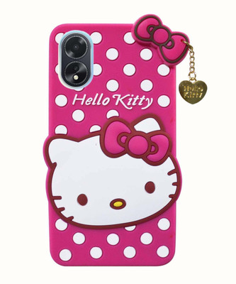 COVERBLACK Back Cover for OPPO A18(Pink, Dual Protection, Silicon, Pack of: 1)