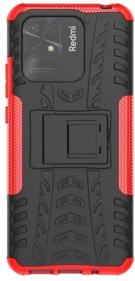 MOBIRUSH Back Cover for Redmi 10 Power(Red, Rugged Armor, Pack of: 1)