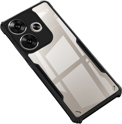 GLOBAL NOMAD Back Cover for Poco F6 5G(Black, Shock Proof, Pack of: 1)