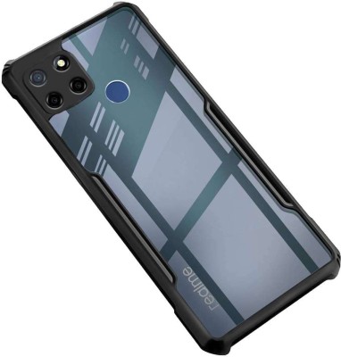 YuniKase Back Cover for Realme C21Y, C25Y | Four Corner Hybrid Soft Flexible Bumper Back Case(Transparent, Shock Proof, Pack of: 1)