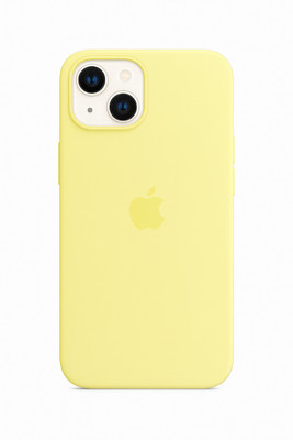 ansari brothers Back Cover for iPhone 15 Silicone Case, Silky-Soft Full-Body Protection, Microfiber Lining (Lime Yellow)(Yellow, Grip Case, Silicon, Pack of: 1)