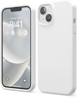 Imperium Back Cover for Apple iPhone 13 & Apple iPhone 14(White, Camera Bump Protector, Silicon, Pack of: 1)
