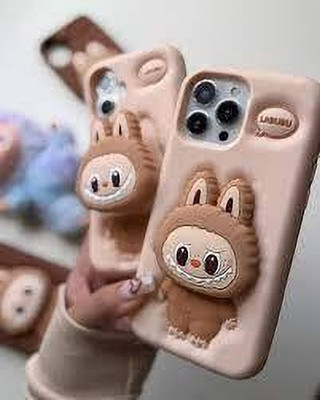 Rakulo Back Cover for iPhone 11 Pro Max 3D Labubu Cartoon Pop Case(Multicolor, Dual Protection, Silicon, Pack of: 1)