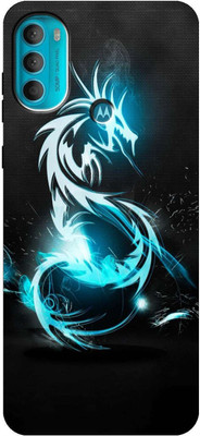 King Maker Back Cover for Motorola Moto G71 5G(Black, Blue, Grip Case, Silicon, Pack of: 1)