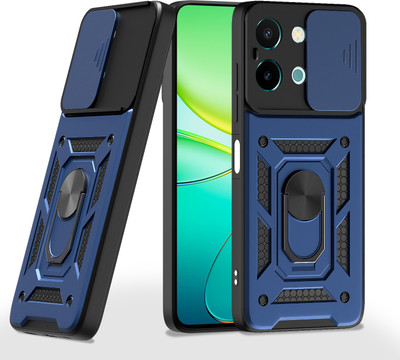 Pikkme Back Cover for Vivo T3x 5G, Vivo Y200i 5G(Blue, Camera Bump Protector, Pack of: 1)