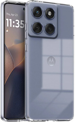 Kovado Back Cover for Moto Edge 60 Fusion 360° Protection Crystal Clear Soft TPU Case with Cushioned Edges(Transparent, Dual Protection, Silicon)