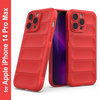 GLOBAL NOMAD Back Cover for Apple iPhone 14 Pro Max(Red, Grip Case, Silicon, Pack of: 1)