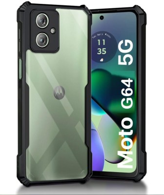 vizo Back Cover for Motorola G64 5G, Moto G64 5G High Quality Back Cover(Transparent, Grip Case, Pack of: 1)