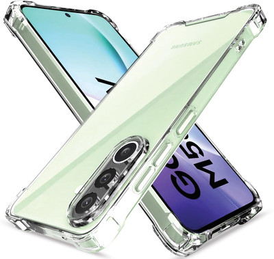 Casodon Back Cover for Samsung Galaxy M56/F56 5G(Transparent, Camera Bump Protector, Silicon, Pack of: 1)