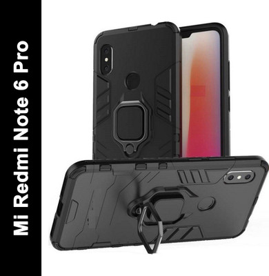 Cover Alive Back Cover for Mi Redmi Note 6 Pro(Black, Shock Proof, Pack of: 1)