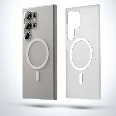 RESOURIS Back Cover for SAMSUNG Galaxy S25 Ultra 5G, SAMSUNG S25 Ultra(White, Magsafe, Pack of: 1)