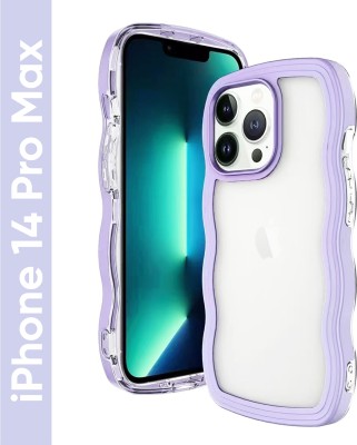 QRIOH Back Cover for Apple iPhone 14 Pro max(Purple, Grip Case, Silicon, Pack of: 1)