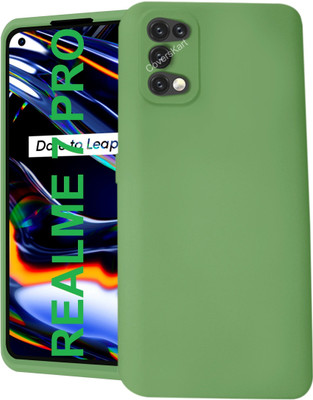 Coverskart Liquid Silicone Back Cover for Realme 7 Pro, Silky-Soft Touch Full Body Protection Shockproof Case(Green, Camera Bump Protector, Silicon, Pack of: 1)