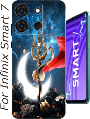 StroFit Back Cover for Infinix Smart 7 2549(Black, Dual Protection, Silicon, Pack of: 1)