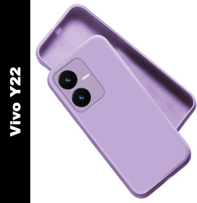 Artistque Back Cover for Vivo Y22(Purple, Flexible, Silicon, Pack of: 1)
