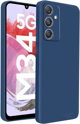 Knotyy Back Cover for Samsung Galaxy M34 5G(Blue, Flexible, Silicon, Pack of: 1)