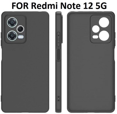 Caseline Back Cover for Redmi Note 12 5G , Redmi Note 12 , Redmi Note 12 5G(Black, Grip Case, Silicon, Pack of: 1)